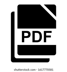 pdf file icon isolated sign symbol vector illustration - high quality black style vector icons
