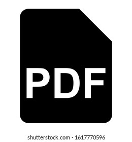 pdf file icon isolated sign symbol vector illustration - high quality black style vector icons
