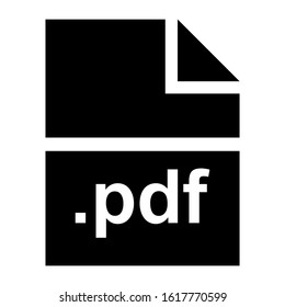 pdf file icon isolated sign symbol vector illustration - high quality black style vector icons
