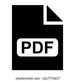 pdf file icon isolated sign symbol vector illustration - high quality black style vector icons
