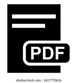 pdf file icon isolated sign symbol vector illustration - high quality black style vector icons
