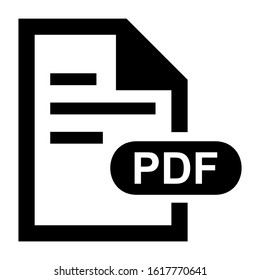 pdf file icon isolated sign symbol vector illustration - high quality black style vector icons
