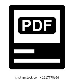 pdf file icon isolated sign symbol vector illustration - high quality black style vector icons
