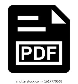 pdf file icon isolated sign symbol vector illustration - high quality black style vector icons
