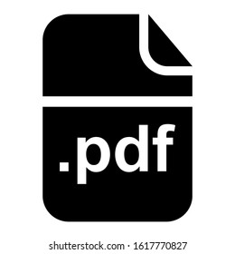 pdf file icon isolated sign symbol vector illustration - high quality black style vector icons
