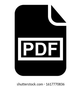 pdf file icon isolated sign symbol vector illustration - high quality black style vector icons
