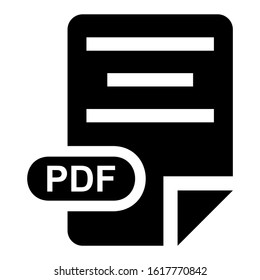 pdf file icon isolated sign symbol vector illustration - high quality black style vector icons

