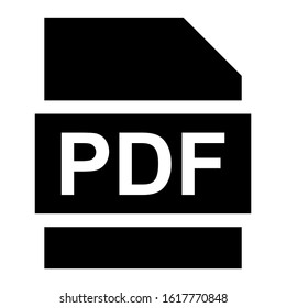pdf file icon isolated sign symbol vector illustration - high quality black style vector icons
