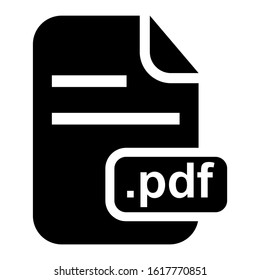 pdf file icon isolated sign symbol vector illustration - high quality black style vector icons
