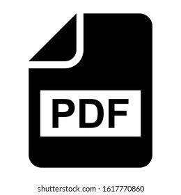 pdf file icon isolated sign symbol vector illustration - high quality black style vector icons
