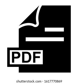 pdf file icon isolated sign symbol vector illustration - high quality black style vector icons
