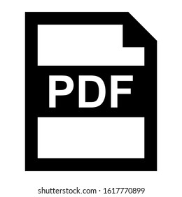 pdf file icon isolated sign symbol vector illustration - high quality black style vector icons
