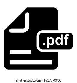 pdf file icon isolated sign symbol vector illustration - high quality black style vector icons
