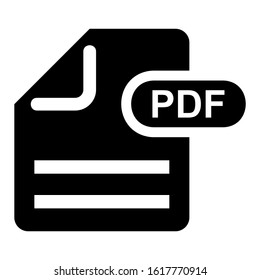 pdf file icon isolated sign symbol vector illustration - high quality black style vector icons
