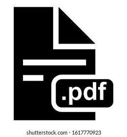 pdf file icon isolated sign symbol vector illustration - high quality black style vector icons
