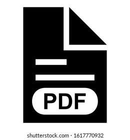 pdf file icon isolated sign symbol vector illustration - high quality black style vector icons
