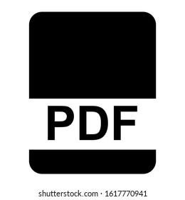 pdf file icon isolated sign symbol vector illustration - high quality black style vector icons
