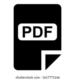 pdf file icon isolated sign symbol vector illustration - high quality black style vector icons
