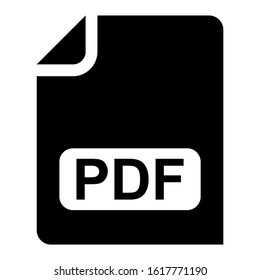 pdf file icon isolated sign symbol vector illustration - high quality black style vector icons
