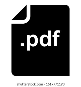 pdf file icon isolated sign symbol vector illustration - high quality black style vector icons
