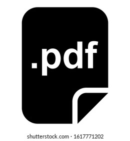 pdf file icon isolated sign symbol vector illustration - high quality black style vector icons
