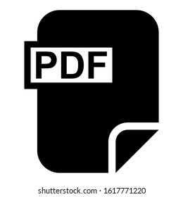 pdf file icon isolated sign symbol vector illustration - high quality black style vector icons
