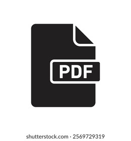 PDF file icon Line Art Logo set