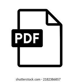 pdf file icon on white background