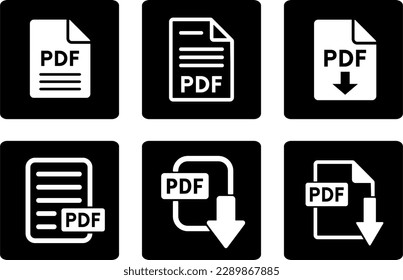 pdf file icon on white background