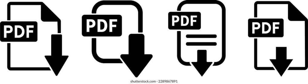 pdf file icon on white background