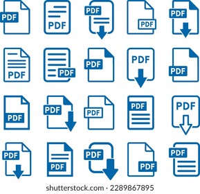 pdf file icon on white background