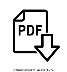 icono de archivo pdf en fondo blanco