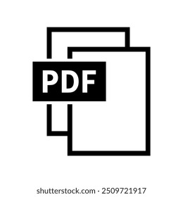 pdf-Datei-Symbol auf weißem Hintergrund