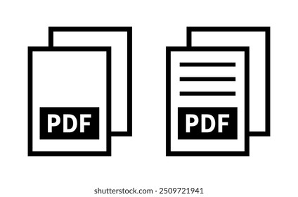 pdf-Datei-Symbol auf weißem Hintergrund