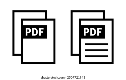 pdf-Datei-Symbol auf weißem Hintergrund