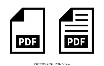 ícone de arquivo pdf no plano de fundo branco