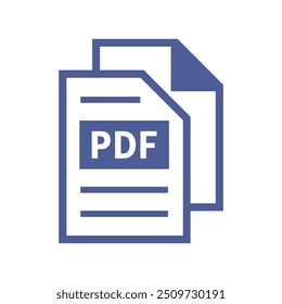 ícone de arquivo pdf no plano de fundo branco