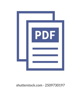 ícone de arquivo pdf no plano de fundo branco