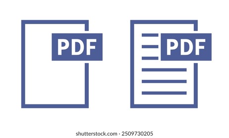 pdf-Datei-Symbol auf weißem Hintergrund