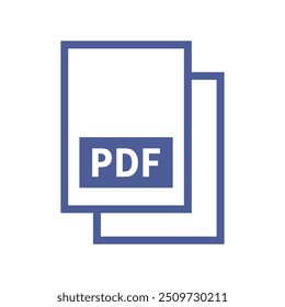 ícone de arquivo pdf no plano de fundo branco