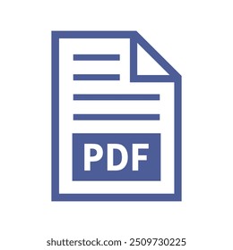 ícone de arquivo pdf no plano de fundo branco