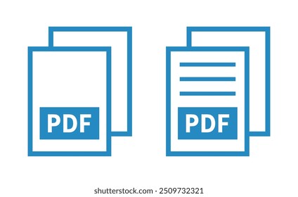 pdf-Datei-Symbol auf weißem Hintergrund