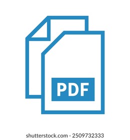 ícone de arquivo pdf no plano de fundo branco