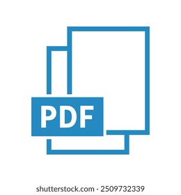 ícone de arquivo pdf no plano de fundo branco