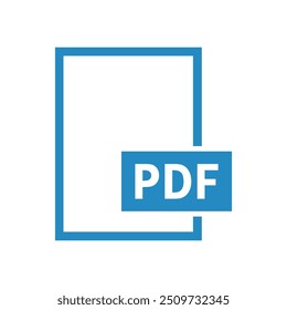 ícone de arquivo pdf no plano de fundo branco