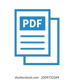 ícone de arquivo pdf no plano de fundo branco