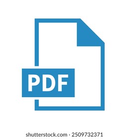 Icono de archivo PDF sobre fondo blanco