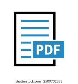 ícone de arquivo pdf no plano de fundo branco