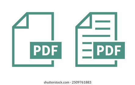 ícone de arquivo pdf no plano de fundo branco