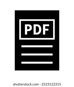 pdf-Datei-Symbol auf weißem Hintergrund